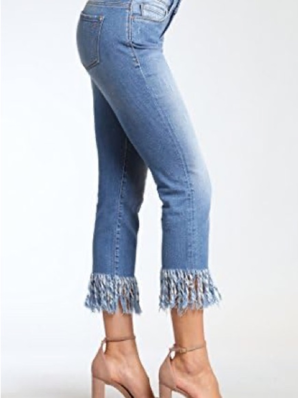 Mavi Kerry Ankle Fringe Hem Women's Jeans